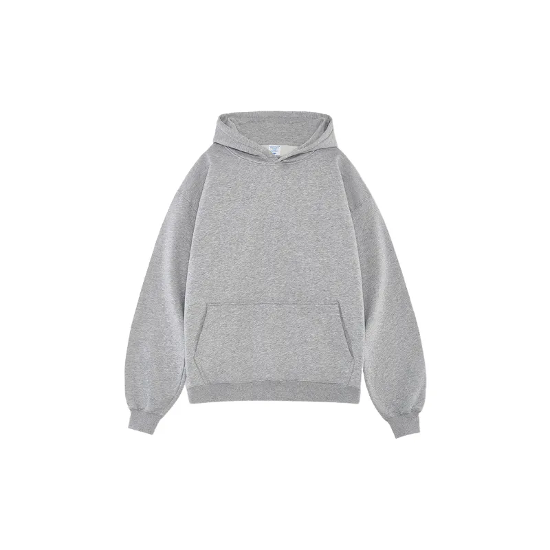 Plain Loose Cotton Hoodie-6