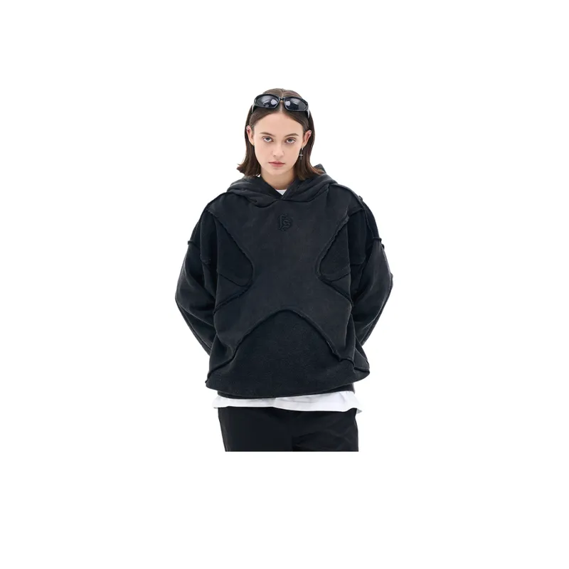 New Fashion Brand Personality Solid Color High Street Sweatshirt-2