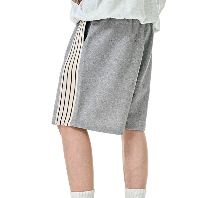 Retro Loose Cotton Sports Shorts-15
