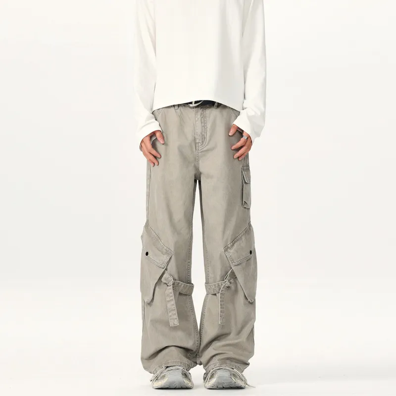 Retro Loose Cotton Casual Pants-4