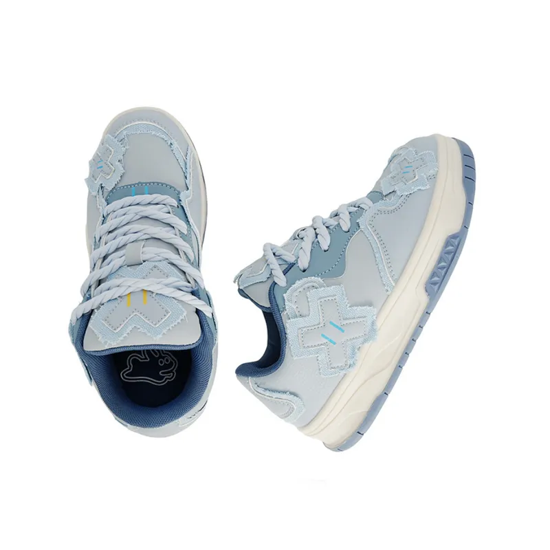 Casual Contrast Color Stylish Skateboarding Shoes-1