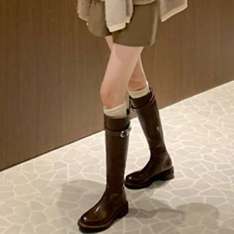 Plain Fashionable Knee High Boots-6