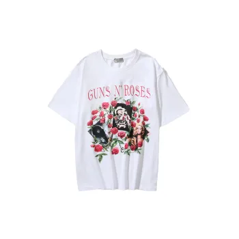 Street Loose Cotton Blended Fabric T Shirt