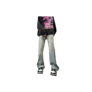 Straight Washed Flared Pants