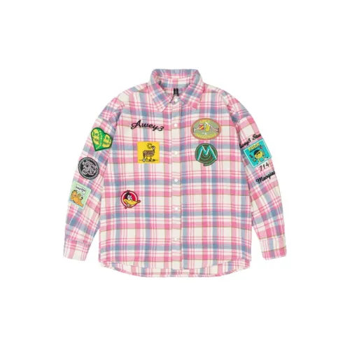Autumn American Style Vintage Creative Padded Embroidered Long Sleeve Shirt Oversize Loose Trendy Brand Shirt