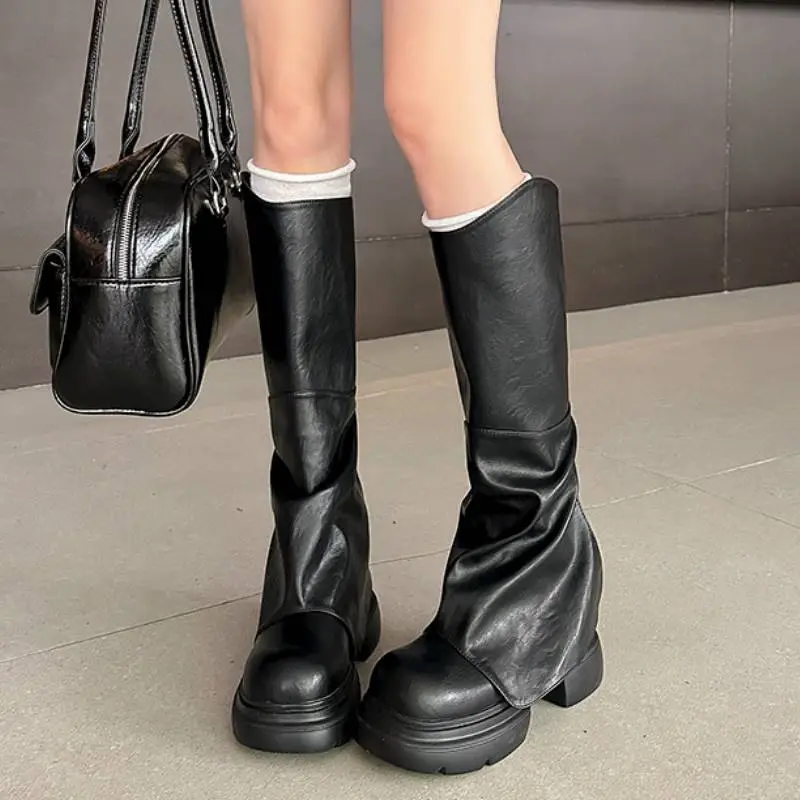 Casual Fashionable Knee High Boots-1