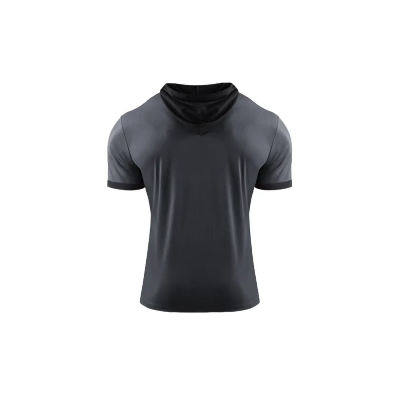 Sporty Short Sleeve Polyester T Shirt-1