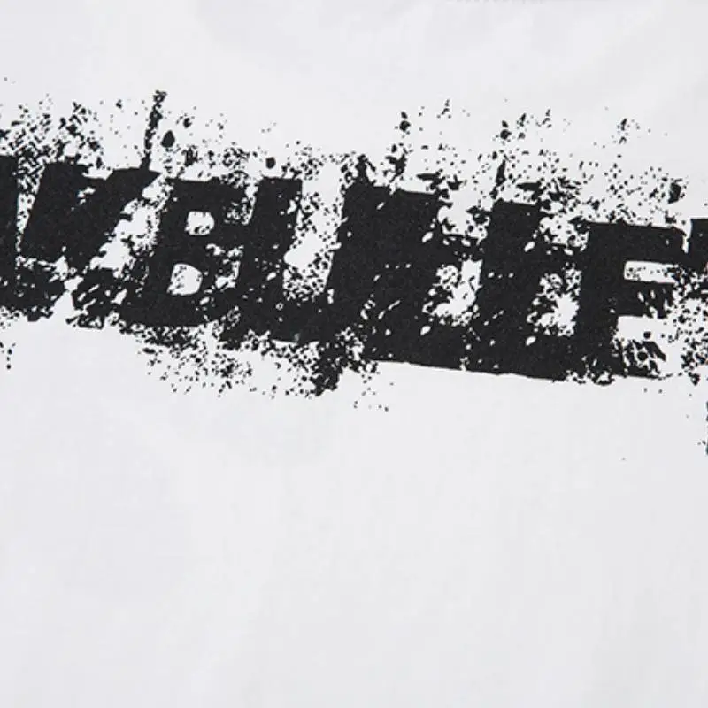 Hip-hop Trendy Combed Cotton T-Shirt-2