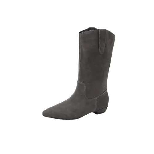 Fashionable Plain Knee High Boots