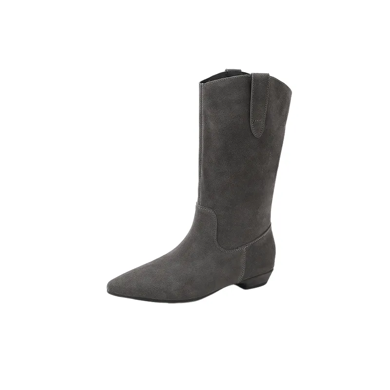 Fashionable Plain Knee High Boots-3