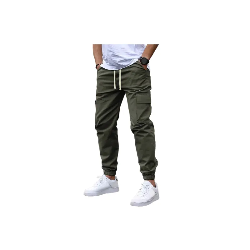 Loose Fashionable Polyester Casual Pants-0