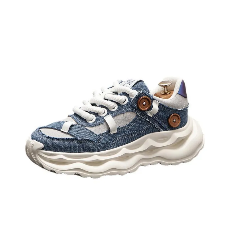 Soft Bottom Contrast Color Casual Shoes-4