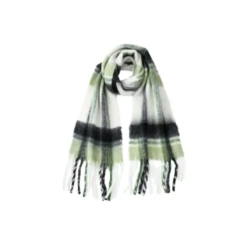 Simple Plaid Knit Scarf