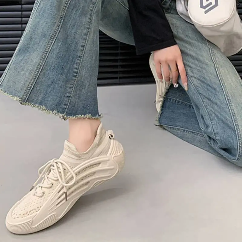 Sporty Breathable Chunky Sneakers-5
