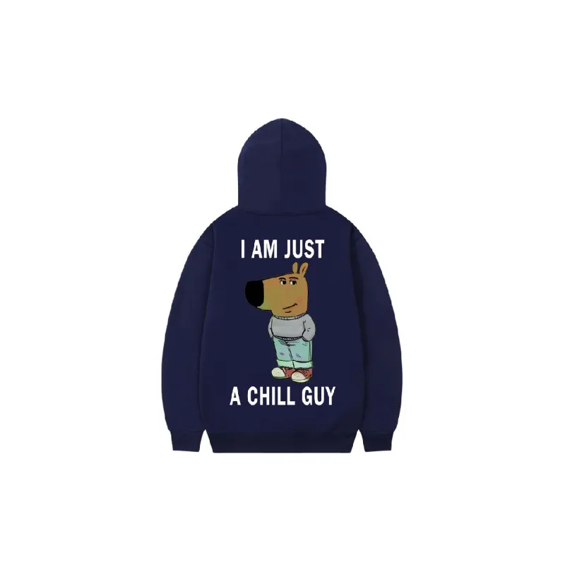 Casual Loose Polyester Hoodie-3
