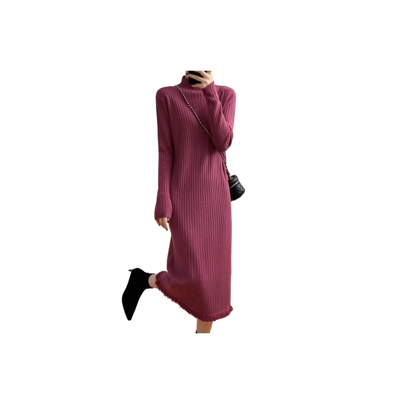 Plain Loose Dress Women-2