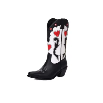 Fashion Breathable Denim Knee High Boots