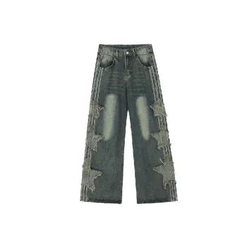 Retro Star Loose Jeans Women