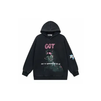Hooded Sweater High Street Hoodie Loose Fleece Jacket