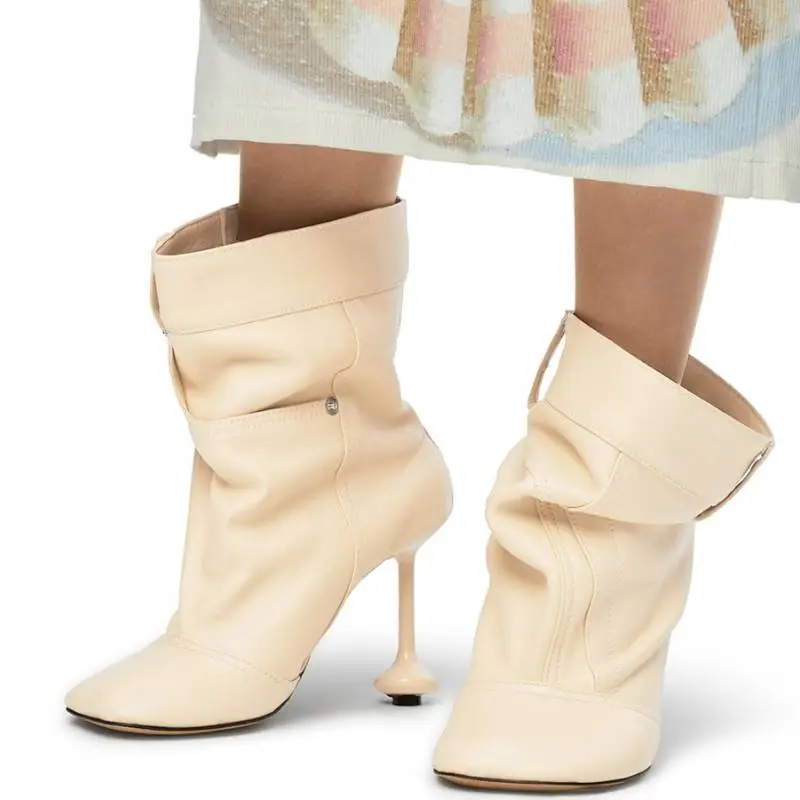Fashionable Simple Ankle Boots-1