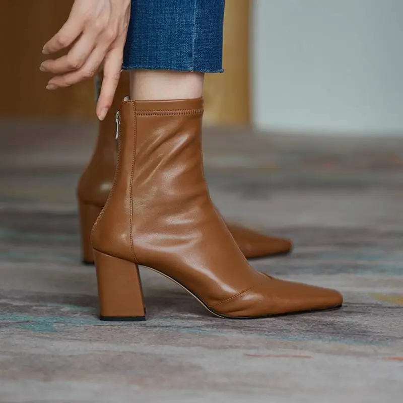 Retro Simple Ankle Boots-2
