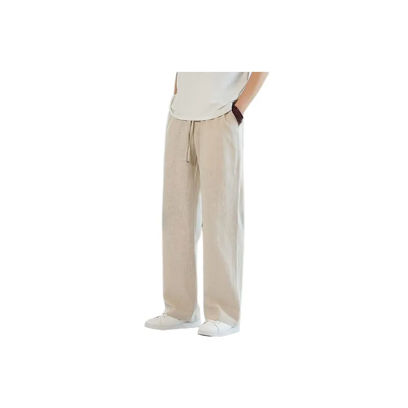 Simple Loose Breathable Casual Pants-4