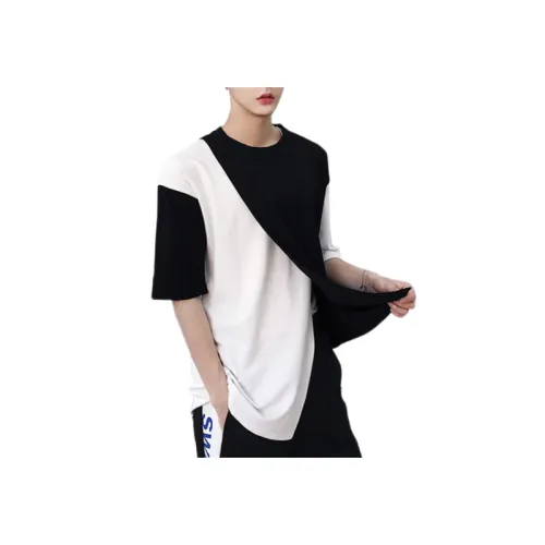 Irregular Casual Stitching T-Shirt