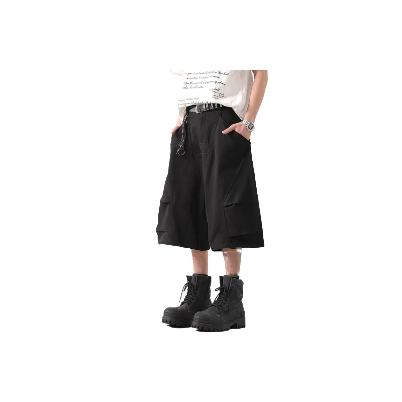 Casual Loose Denim Shorts-4