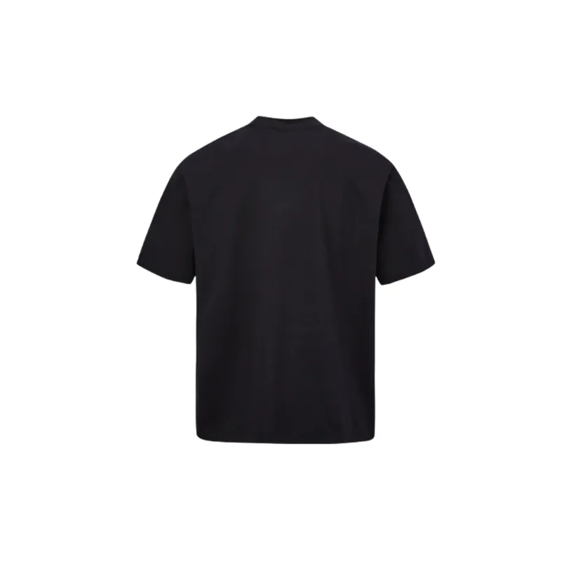 Street Letter Cotton Blended Fabric T-Shirt-1