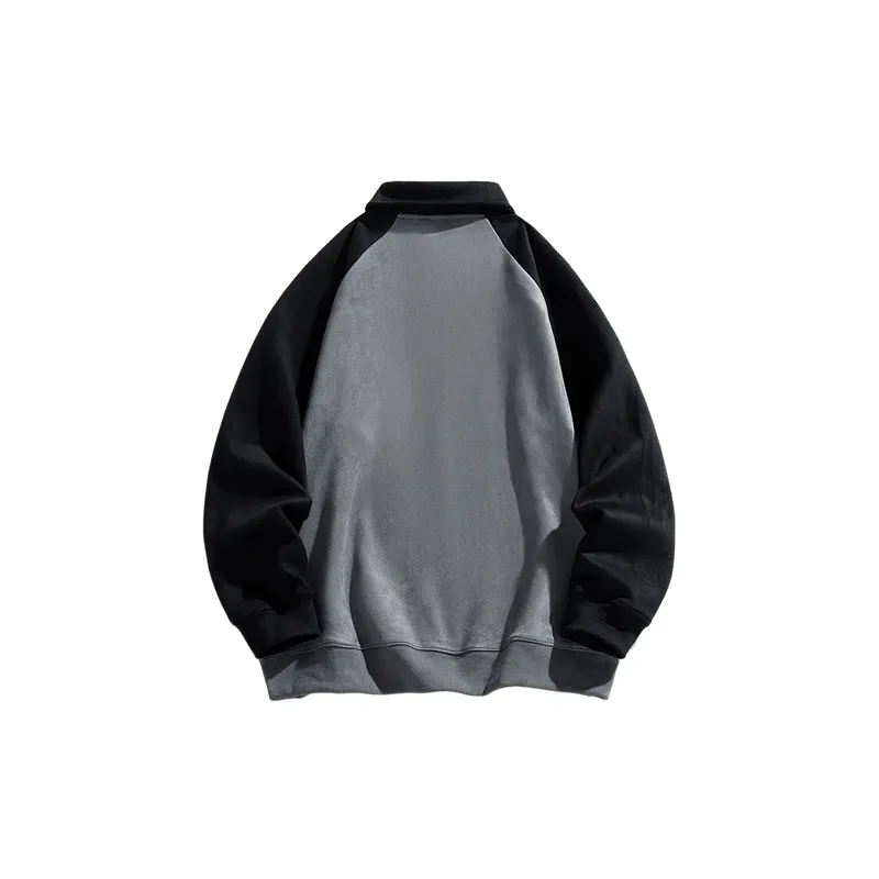 Casual Zipper Polyester Sweatshirt-3