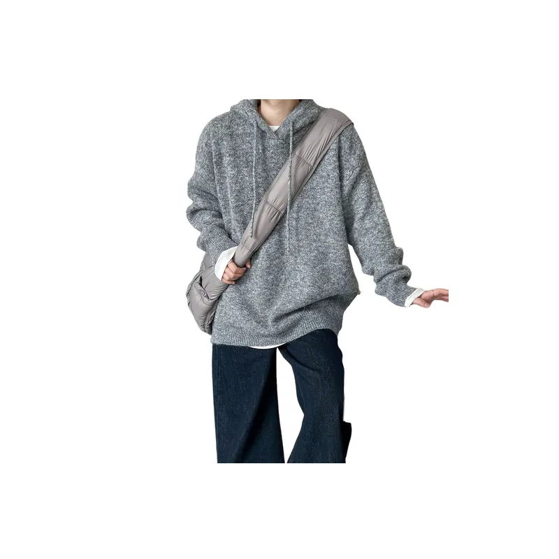 Loose Fashionable Polyester Sweater-0