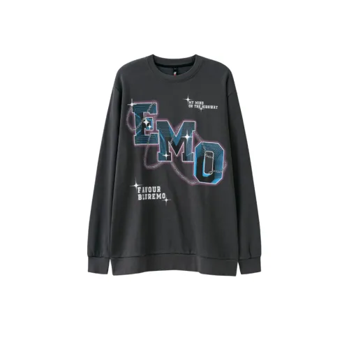 Fashion Letter Printing Long Sleeve Round Neck Sweatshirt