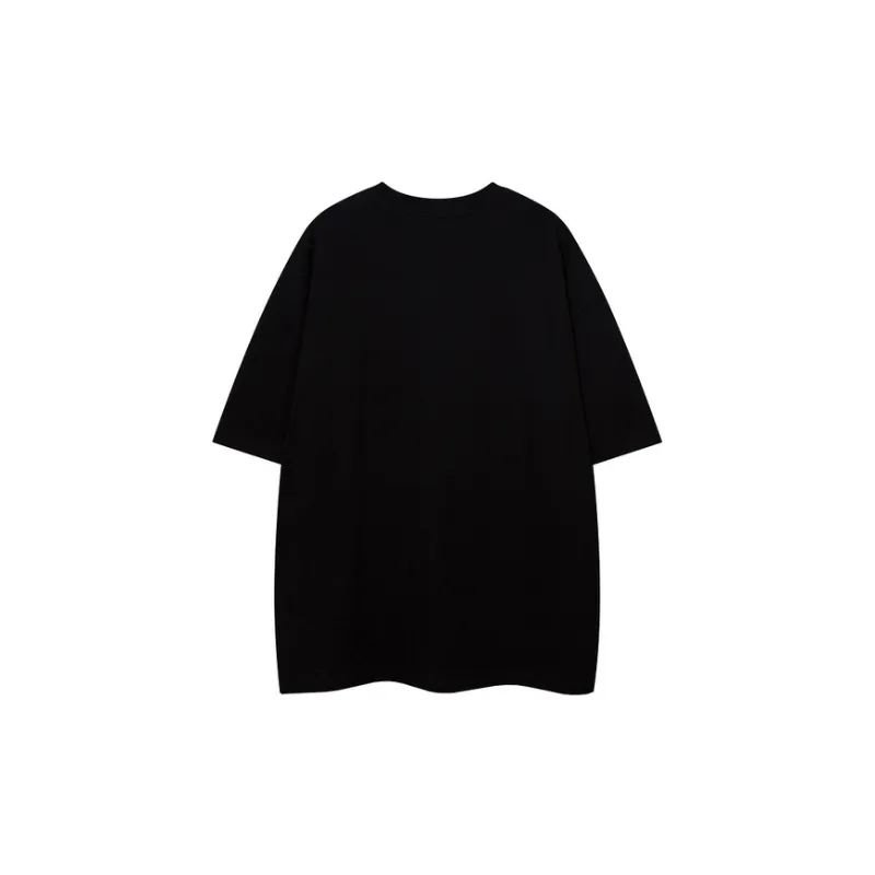Skull Cartoon Print T Shirt-1