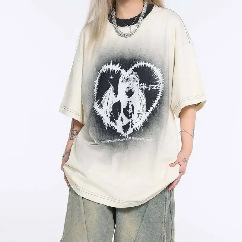 Fashionable Loose 100% Cotton T Shirt-6