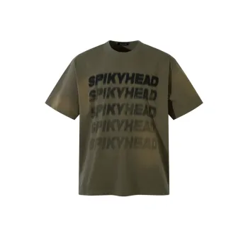 Letter Printed Cotton T Shirt