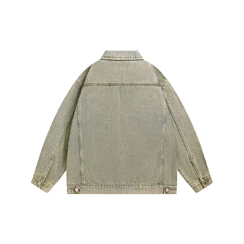 Street Retro Denim Jacket-1