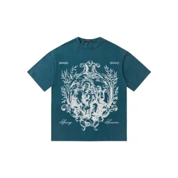 Retro Washed 100% Cotton T Shirt