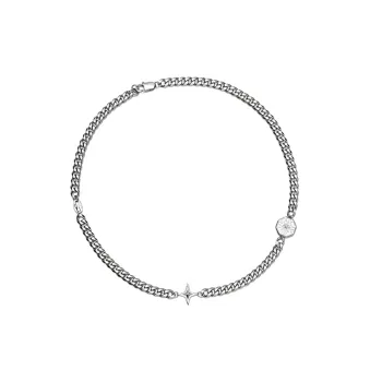 Star Necklace Trendy Hip Hop Titanium Steel
