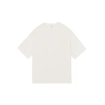 Loose Plain Combed Cotton T Shirt Unisex