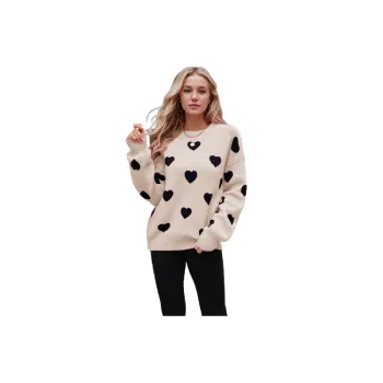 Casual Loose Knitted Fabric Sweater Women