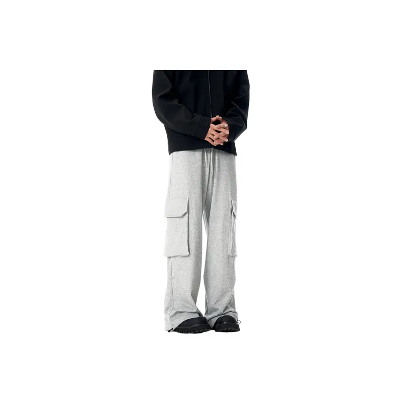 Sporty Breathable Cotton Blended Fabric Casual Pants Unisex-4