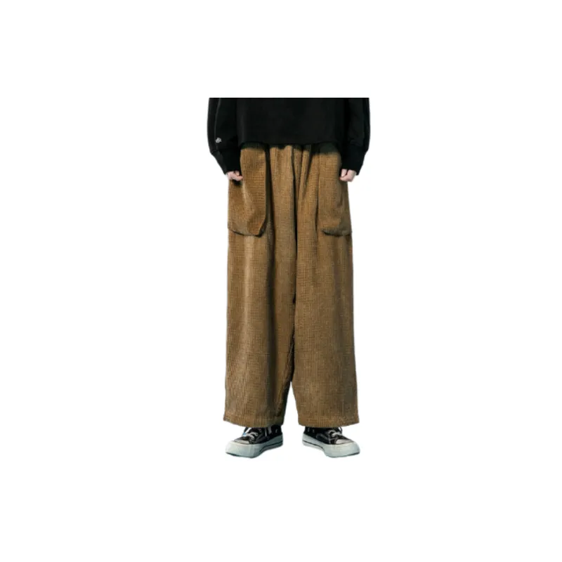 Street Loose Corduroy Baggy Casual Pants-8