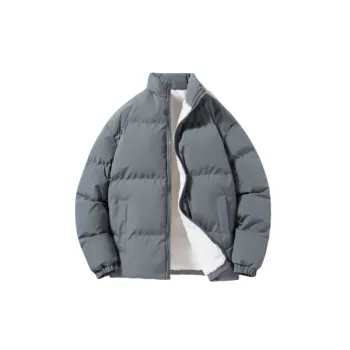 Casual Plain Cotton Quilted Jacket