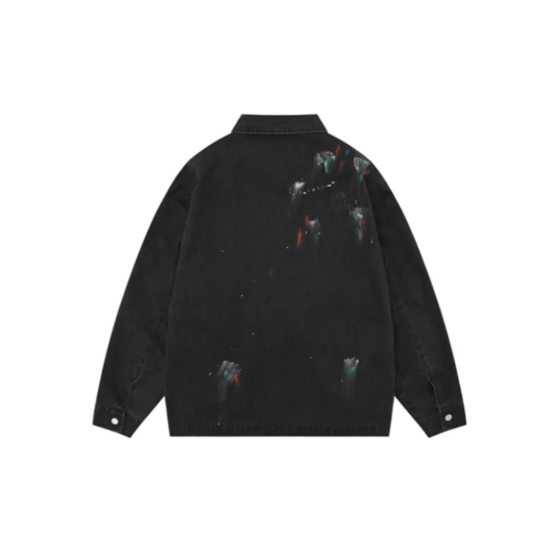 Butterfly Vintage Denim Jacket-5