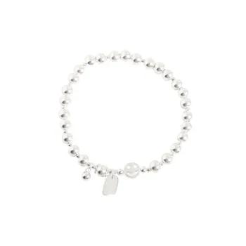 Silver Smiley Lucky Bracelet
