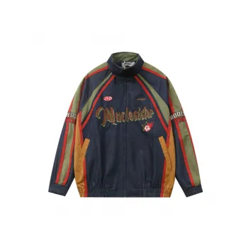 Retro Contrast Color Jacket