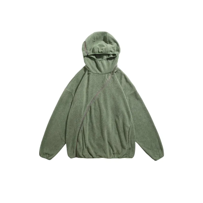 Alien Deconstruction Functional Wind Fleece Thin Hooded Sweatshirt-0
