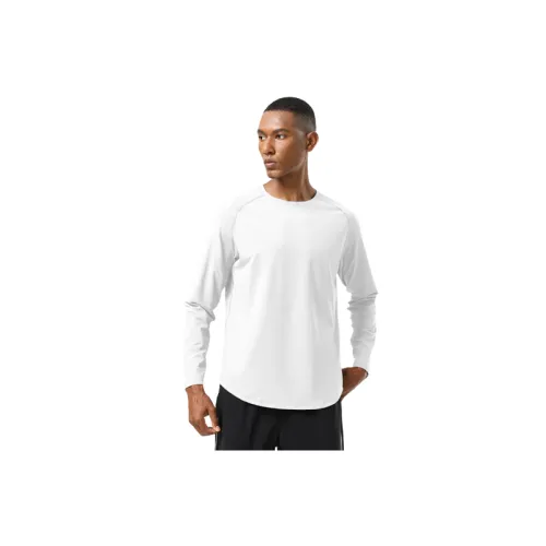 stripe-pattern long-sleeved shirt