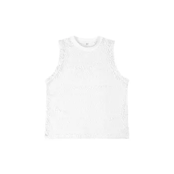 Casual Hollow Out Polyester Vest
