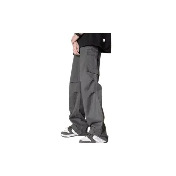 High Street Fashionable Loose Wide leg Straight Pants
